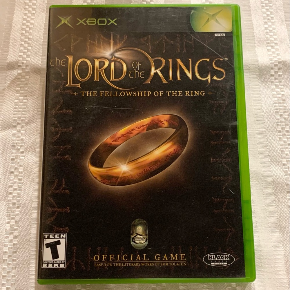 The Lord Of The Rings: The Fellowship Of The Ring Original XBOX Video Game